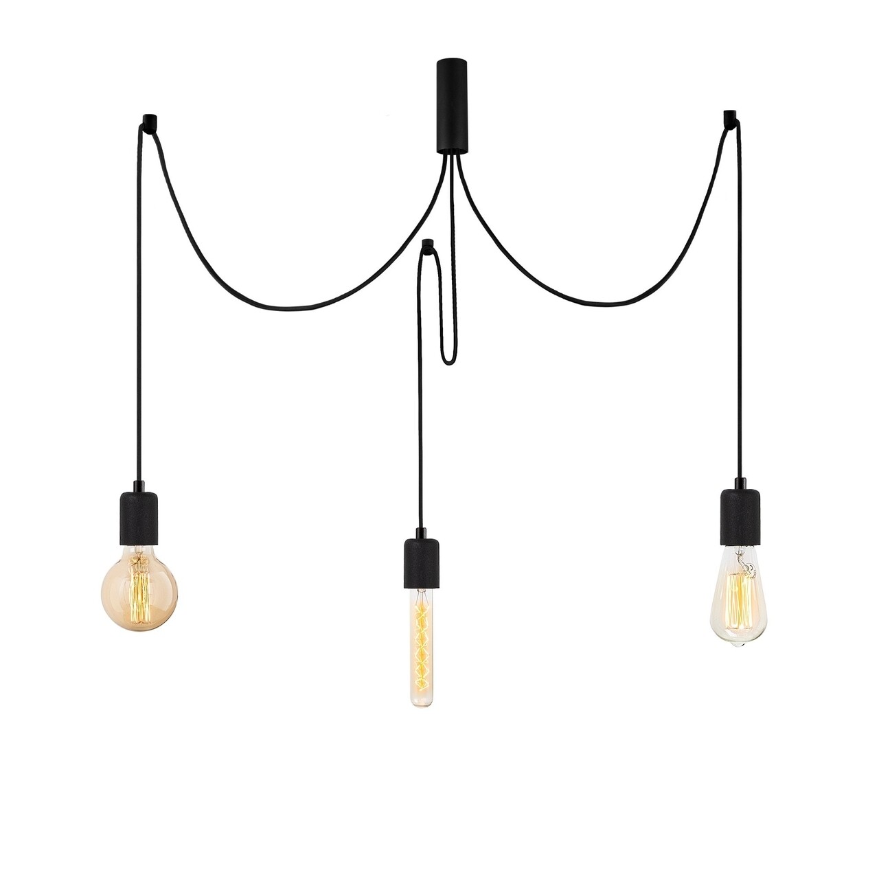 Lustra Kabluni MR - 927, Opviq, 96 x 6 x 102 cm, 3 x E27, 40W, negru - imagine 6